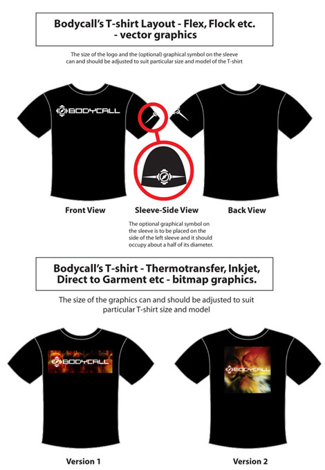 dark electro aggrotech band Bodycall t-shirts