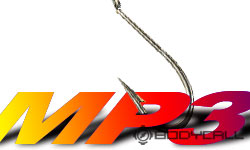 Mp3 symbol on a hook